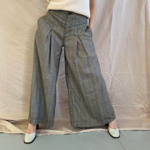 Free People wide leg pleated trouser